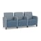 Lesro Siena 3 Seat Tandem Seating, Black, RS RainSong Back, MD Titan Seat, RS RainSong Panels SN3103 - alternate 1